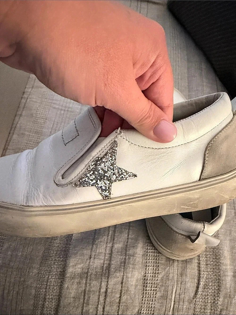 Golden Goose Hanami Slip-On Sneakers White & Silver EU 39